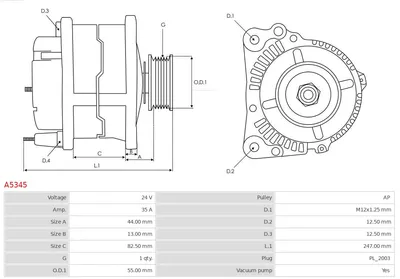 Alternador AS-PL A5345