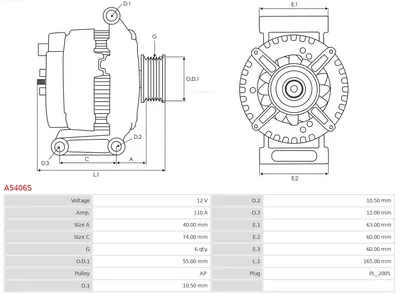 Alternador Mazda MPV II