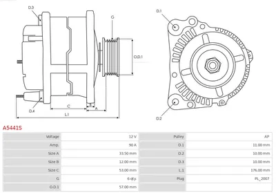 Alternador Chrysler STRATUS · Chrysler STRATUS Convertible · Dodge STRATUS