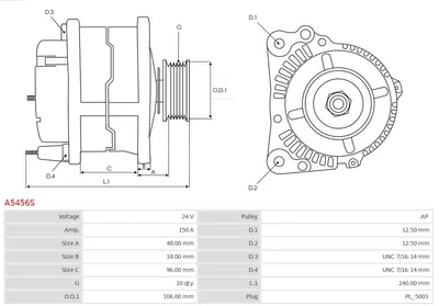 Alternador AS-PL A5456S