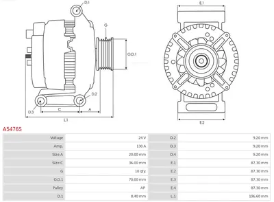 Alternador AS-PL A5476S