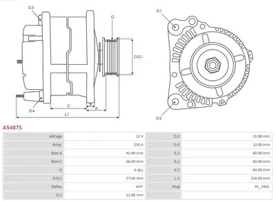 Alternador AS-PL A5487S