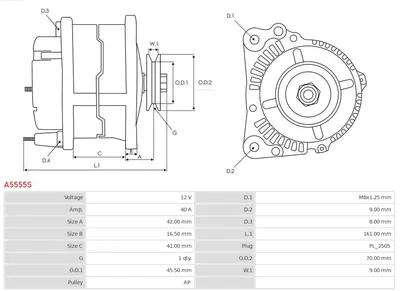 Alternador AS-PL A5555S