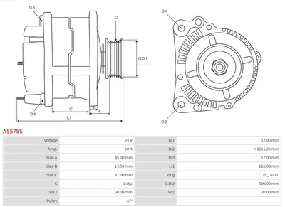 Alternador AS-PL A5575S