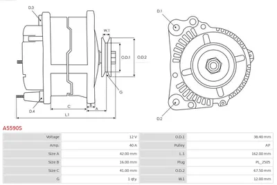 Alternador AS-PL A5590S