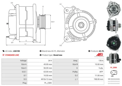 Alternador AS-PL A5618S