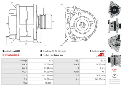 Alternador Nissan 100NX · Nissan PRIMERA · Nissan SUNNY III Hatchback