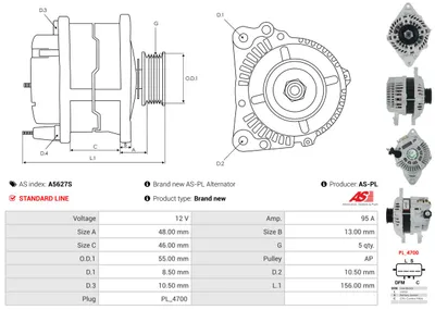 Alternador AS-PL A5627S