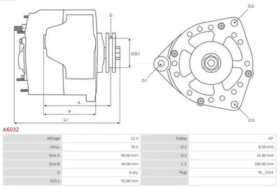 Alternador Toyota PREVIA I