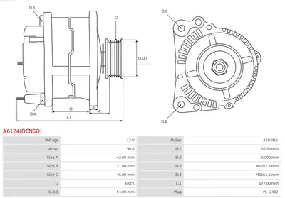 Alternador Citroën C3 PICASSO · Citroën C3 II · Citroën DS3