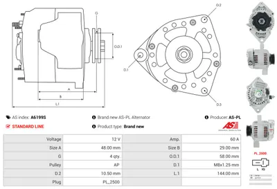 Alternador Daihatsu MOVE · Daihatsu SIRION · Daihatsu CUORE V