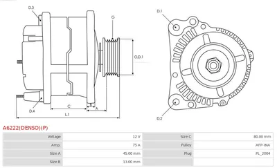 Alternador Kia CARNIVAL I · Kia CARNIVAL II