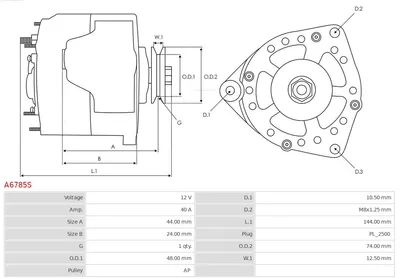 Alternador Vauxhall ZAFIRA A