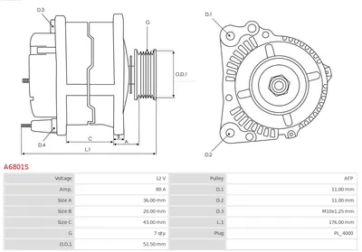 Alternador Toyota LAND CRUISER PRADO · Toyota TACOMA Pickup