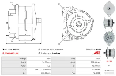 Alternador AS-PL A6921S
