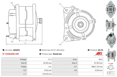 Alternador AS-PL A6922S
