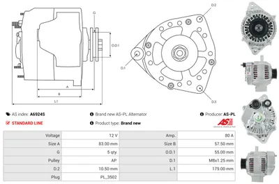 Alternador Ferrari 348 ts/GTS