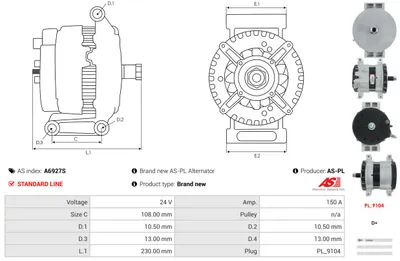 Alternador AS-PL A6927S