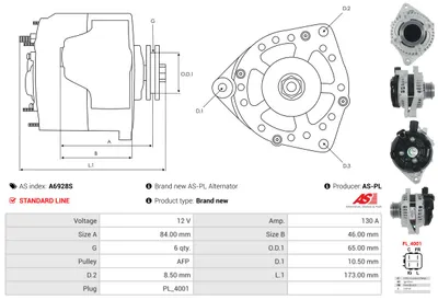 Alternador Honda ODYSSEY
