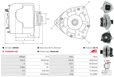 Alternador Toyota LAND CRUISER 200