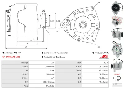 Alternador AS-PL A6945S