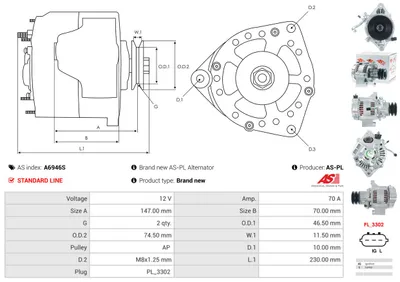 Alternador AS-PL A6946S