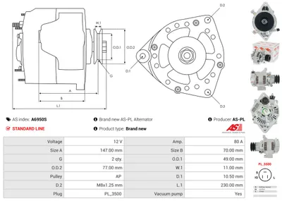 Alternador Toyota LAND CRUISER · Toyota HIACE IV Bus · Toyota HIACE IV Van