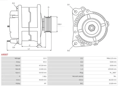 Alternador Hyundai H100 Bus · Hyundai H100 Van