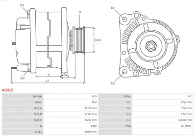 Alternador Skoda 105,120 · Skoda FAVORIT · Skoda FAVORIT Forman