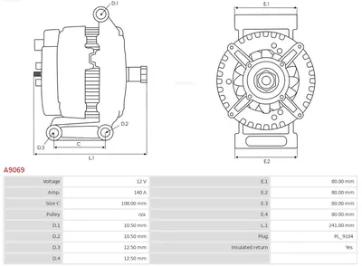 Alternador AS-PL A9069