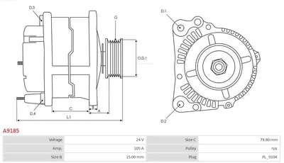 Alternador AS-PL A9185