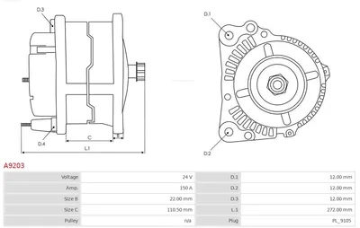 Alternador AS-PL A9203