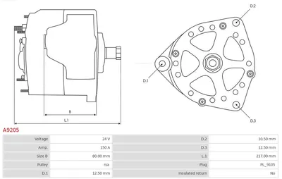 Alternador AS-PL A9205