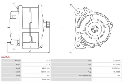 Alternador AS-PL A9247S
