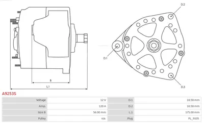 Alternador AS-PL A9253S