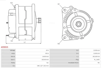 Alternador AS-PL A9301S