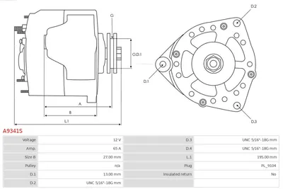 Alternador AS-PL A9341S