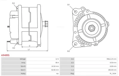 Alternador AS-PL A9489S
