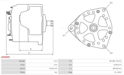 Alternador AS-PL A9490S