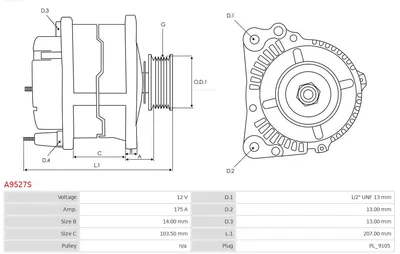 Alternador AS-PL A9527S