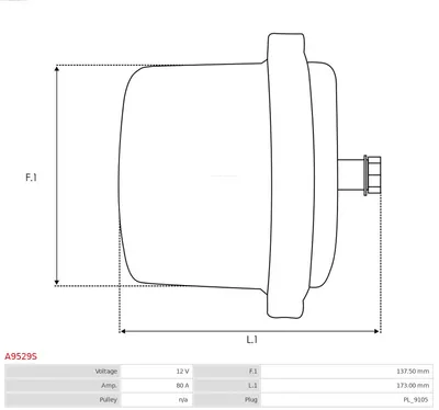 Alternador AS-PL A9529S