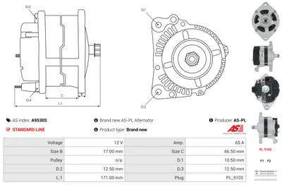 Alternador AS-PL A9530S