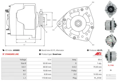 Alternador AS-PL A9588S