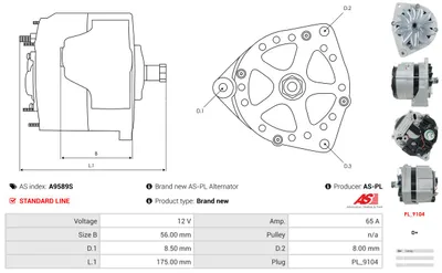 Alternador AS-PL A9589S