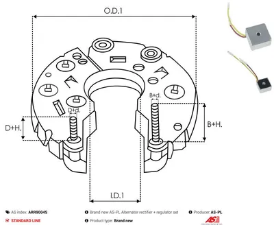 Regulador del alternador AS-PL ARR9004S