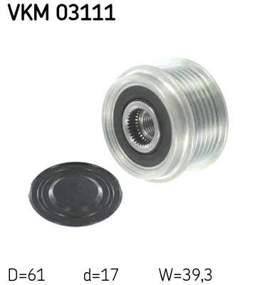 Rueda libre alternador Nissan NAVARA · Nissan XTERRA · Seat IBIZA III
