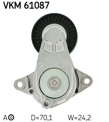 Tensor de correa, correa poli V Daihatsu CHARADE VIII · Toyota YARIS · Toyota AURIS