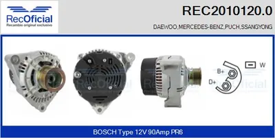 Alternador Mercedes-Benz 124 Saloon · Mercedes-Benz 124 T-Model · Mercedes-Benz S-CLASS