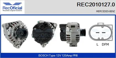 Alternador Mercedes-Benz E-CLASS · Mercedes-Benz E-CLASS T-Model · Mercedes-Benz C-CLASS