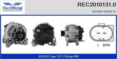 Alternador Vw POLO IV · Seat IBIZA III · Vw TOURAN